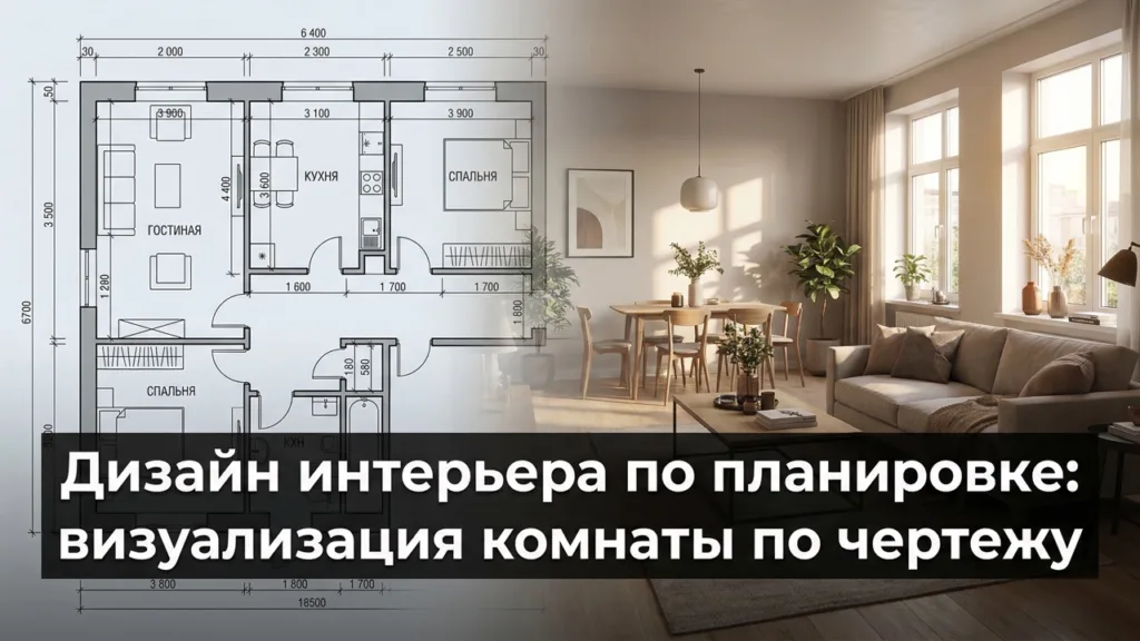 Дизайн интерьера по планировке: как сделать визуализацию комнаты по чертежу бесплатно
