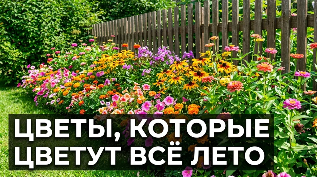 Цветы, которые цветут всё лето: подборка для тех, кто не хочет возиться