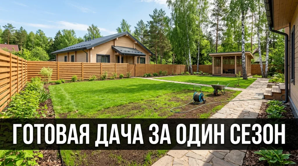 Готовая дача за один сезон: план обустройства участка с нуля до уюта