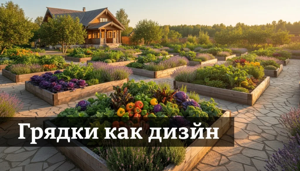 Декоративный огород: красивые грядки как элемент дизайна