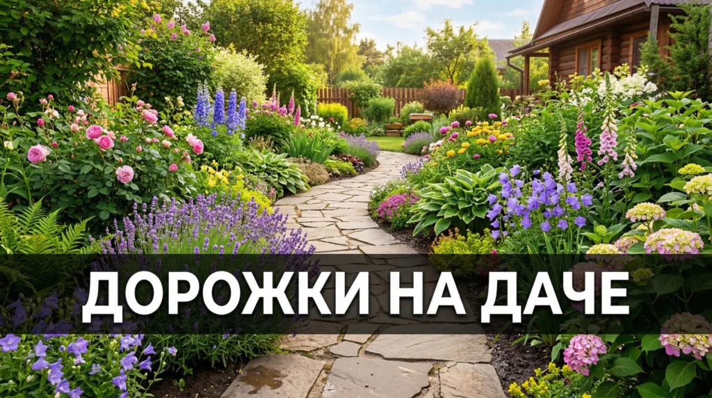 Дорожки на даче: какой материал выбрать, какую форму сделать и как вписать в ландшафт