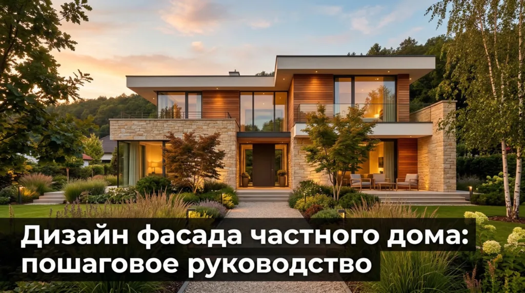 Дизайн фасада частного дома: пошаговое руководство