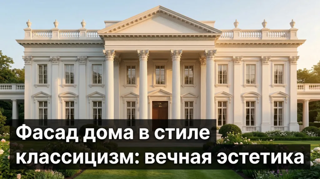 Фасад дома в стиле классицизм: вечная эстетика