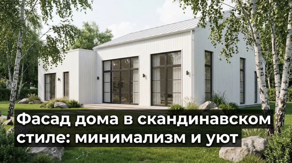 Фасад дома в скандинавском стиле: минимализм и уют