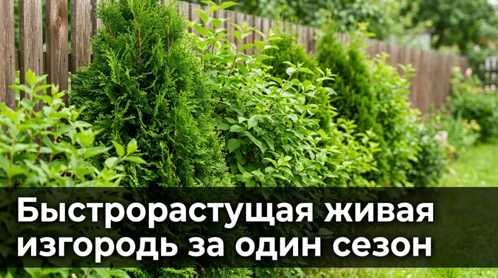 Быстрорастущая живая изгородь: как закрыть участок за один сезон