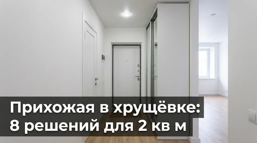 Прихожая в хрущёвке: 8 решений для 2 кв м