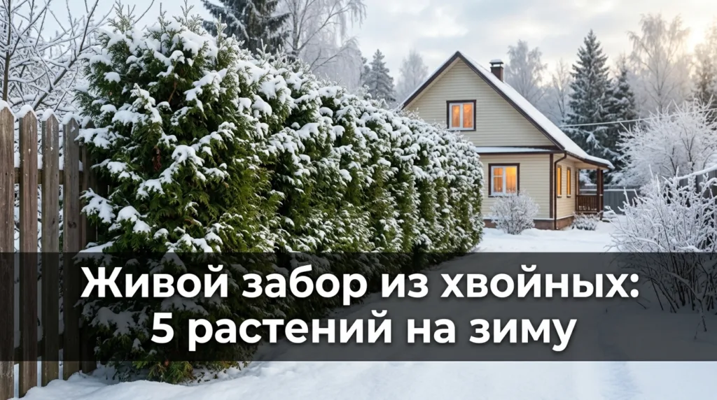 Живой забор из хвойных: 5 растений, которые не облысеют зимой