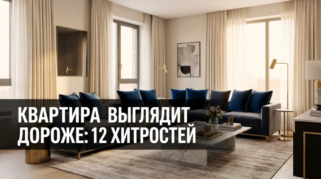 Как сделать квартиру визуально дороже без ремонта: 12 хитростей