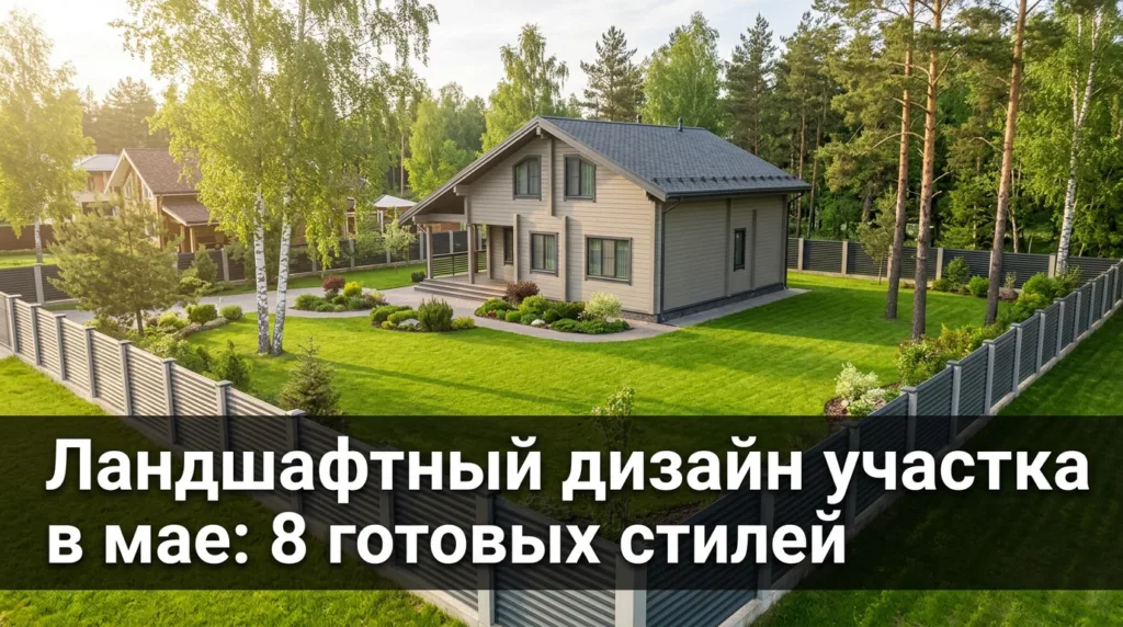Ландшафтный дизайн участка в мае: 8 готовых стилей — какой подойдёт вашему дому