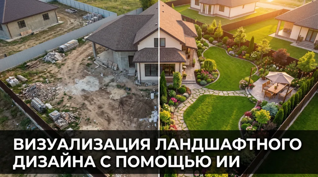 Визуализация ландшафтного дизайна с помощью ИИ: как увидеть участок до начала работ