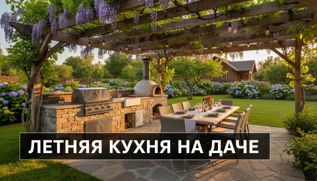 Летняя кухня на даче: как спланировать и обустроить зону готовки на улице