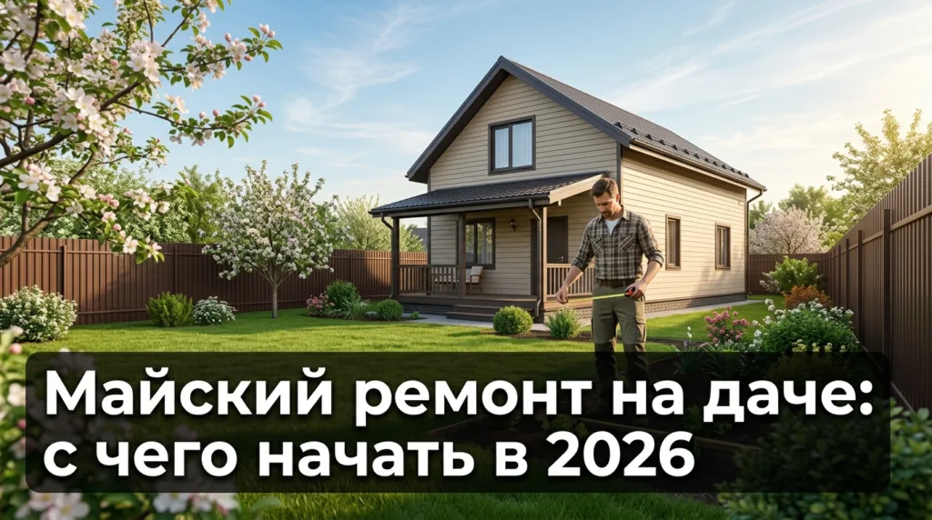 Майский ремонт на даче: с чего начать, чтобы не переделывать — план и визуализация перед стройкой