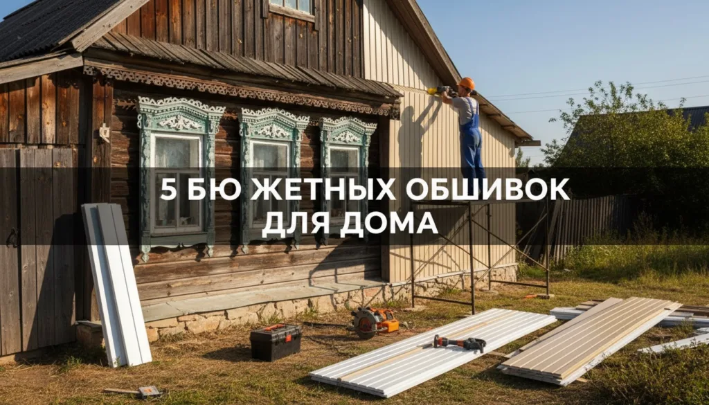 Чем обшить старый деревянный дом снаружи дёшево: 5 вариантов до 500 ₽/м²