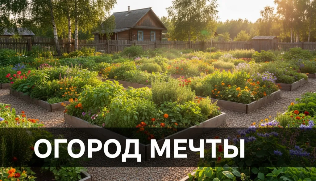 Огород на даче в 2026 году: как совместить грядки с красивым ландшафтным дизайном