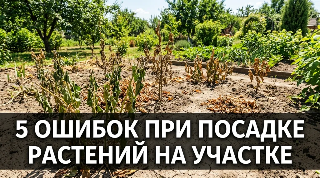 5 ошибок при посадке растений на участке, из-за которых всё гибнет