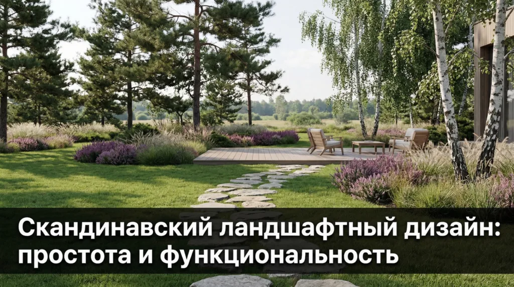 Скандинавский ландшафтный дизайн: простота и функциональность