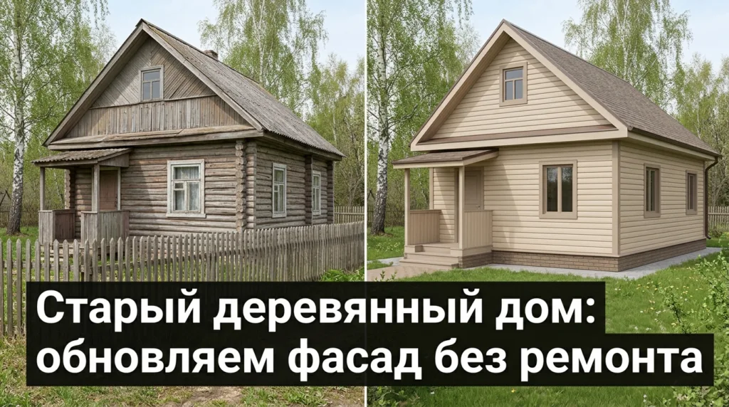Обновить фасад старого деревянного дома: 7 вариантов до и после