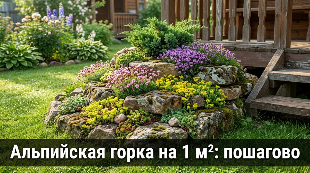 Альпийская горка своими руками: пошагово на 1 квадратном метре