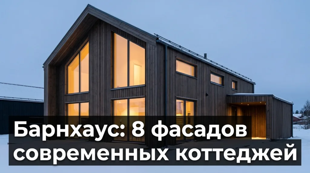 Барнхаус: 8 фасадов современных коттеджей