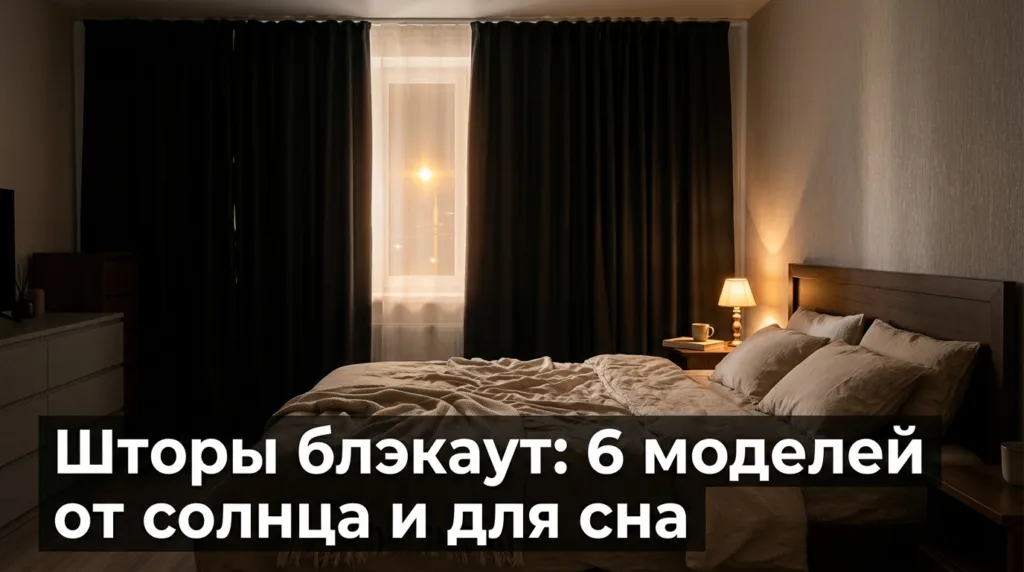 Шторы блэкаут: 6 моделей от солнца и для сна