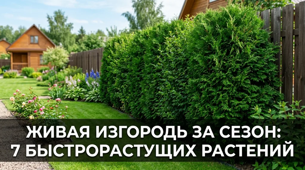 Живая изгородь за сезон: 7 быстрорастущих растений