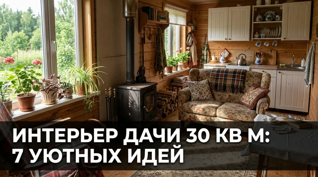 Интерьер дачи 30 кв м: 7 уютных идей
