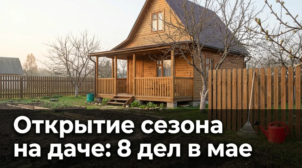 Открытие сезона на даче: 8 дел в мае по порядку