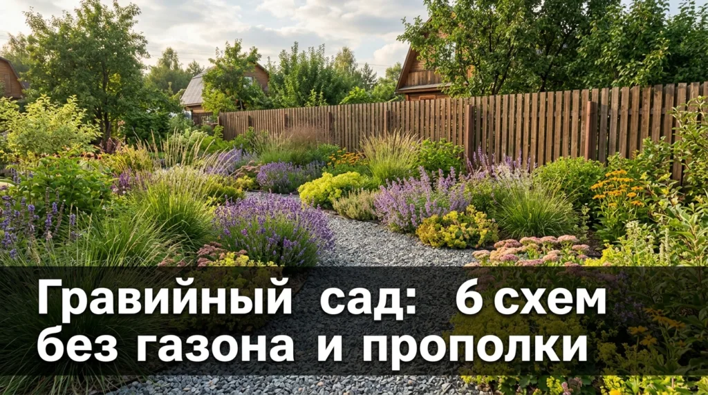 Гравийный сад: 6 схем без газона и прополки
