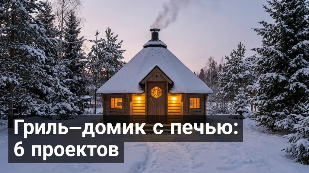 Гриль-домик с печью: 6 проектов с ИИ-визуализацией