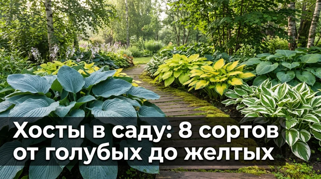 Хосты в саду: 8 сортов от голубых до желтых