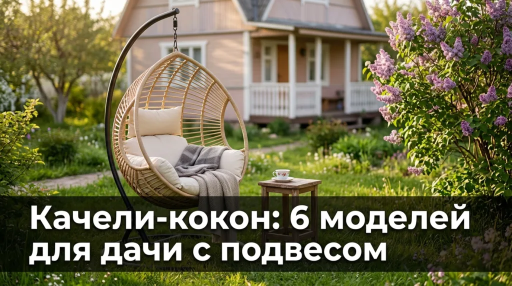 Качели-кокон: 6 моделей для дачи с подвесом