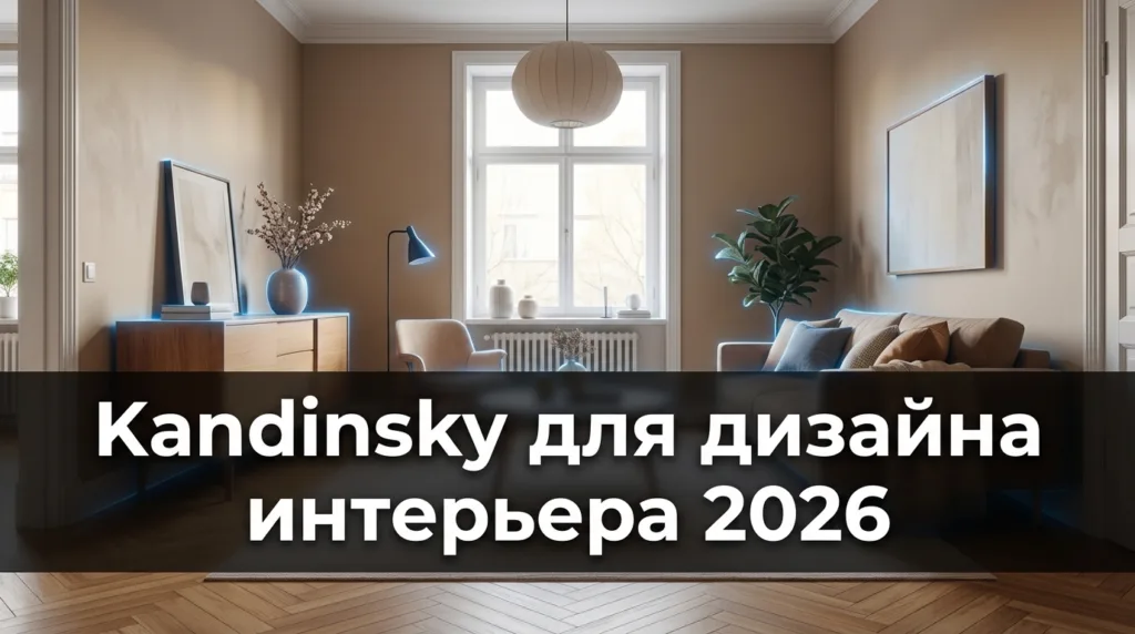 Kandinsky для дизайна интерьера: что умеет нейросеть Сбера 2026
