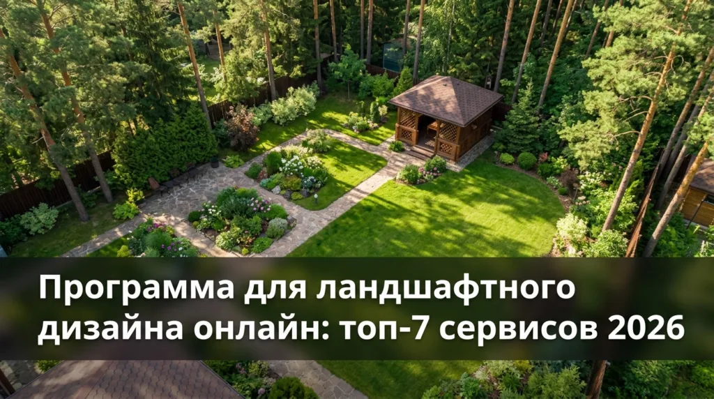 Программа для ландшафтного дизайна онлайн: топ-7 сервисов 2026