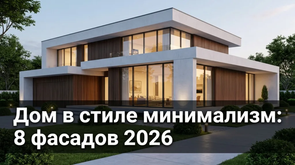 Дом в стиле минимализм: 8 фасадов 2026