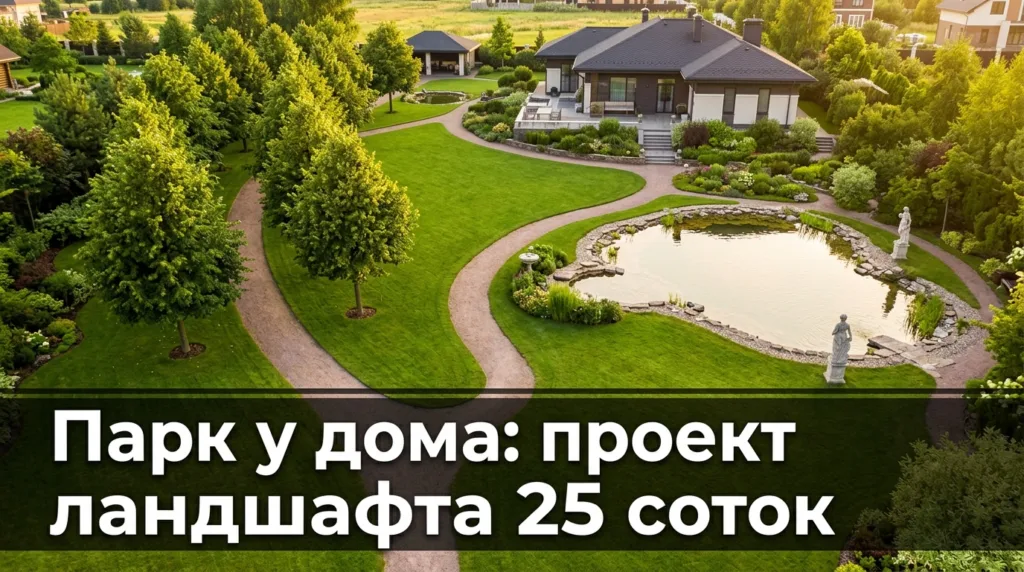 Парк у дома: проект ландшафта 25 соток