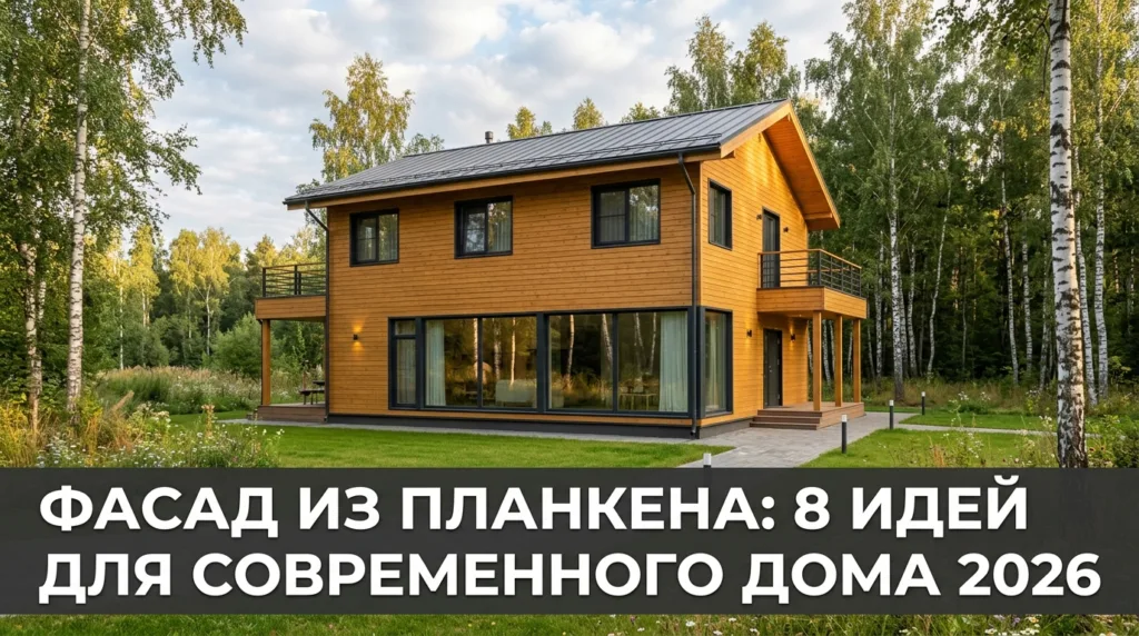 Фасад из планкена: 8 идей для современного дома 2026