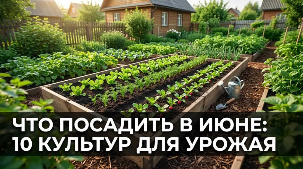 Что посадить в июне: 10 культур для урожая до осени