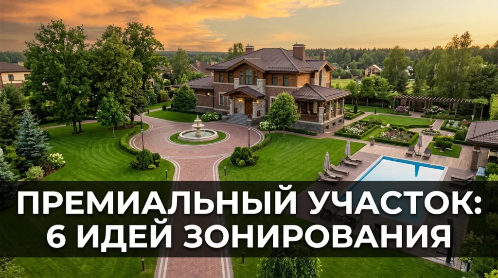 Премиальный участок: 6 идей зонирования