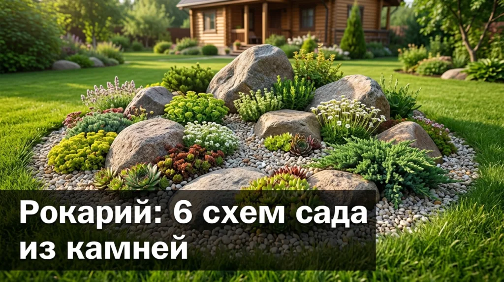 Рокарий: 6 схем сада из камней и визуализация ИИ