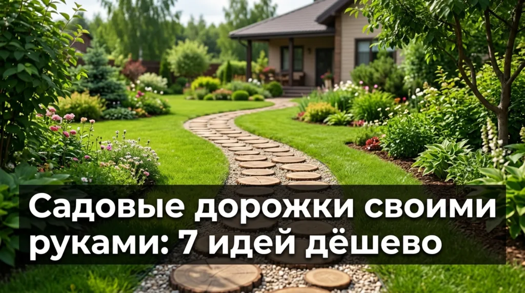 Садовые дорожки своими руками: 7 идей дёшево