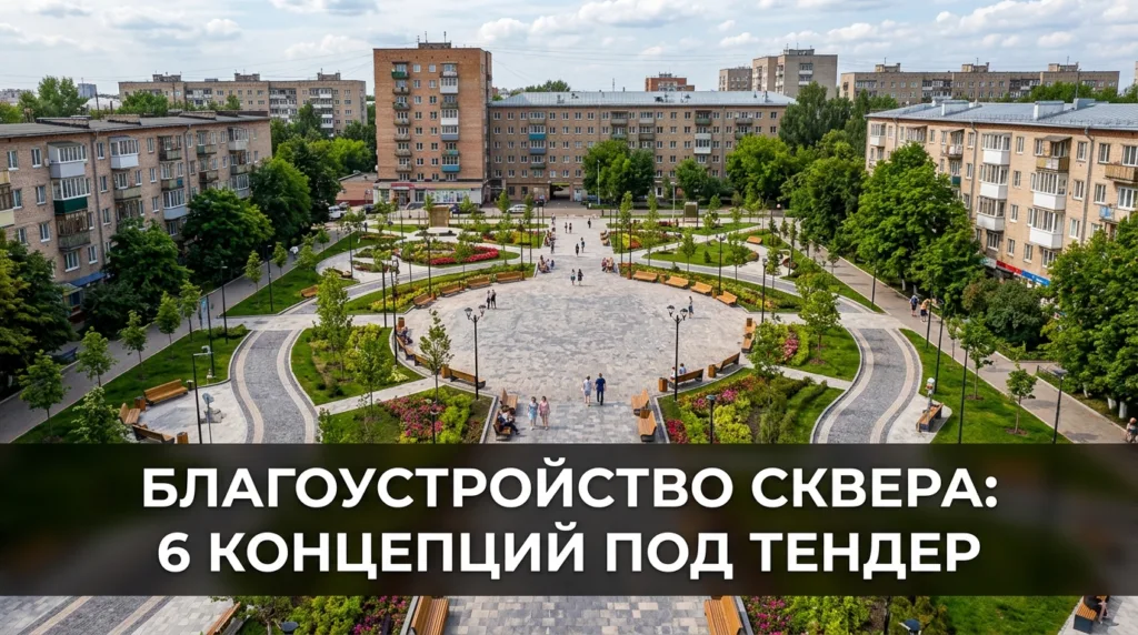 Благоустройство сквера: 6 концепций под тендер и общественные слушания
