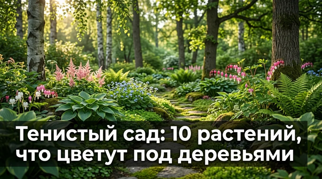 Тенистый сад: 10 растений, что цветут под деревьями