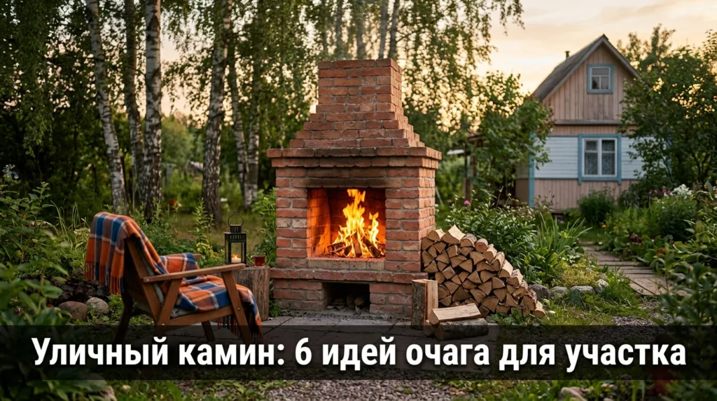 Уличный камин: 6 идей очага для участка