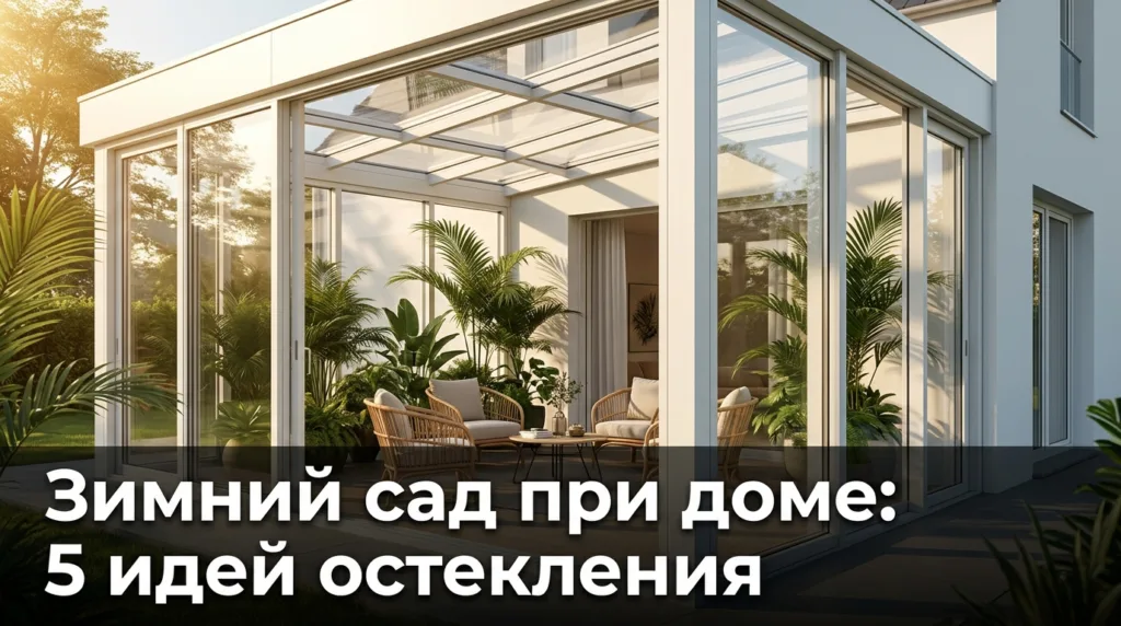 Зимний сад при доме: 5 идей остекления