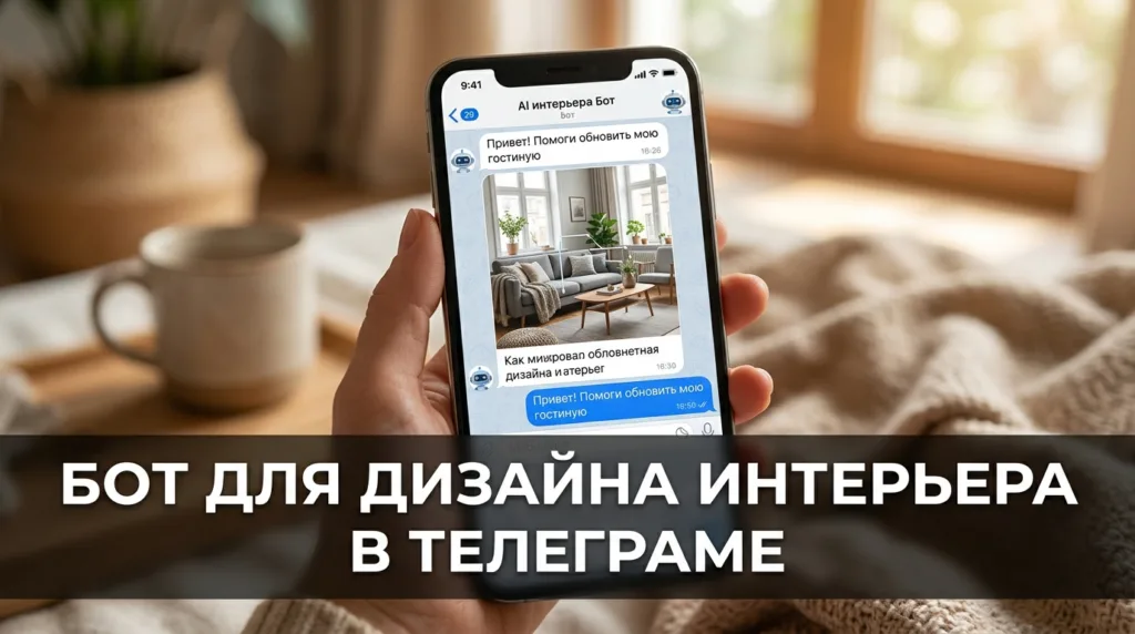 Бот для дизайна интерьера в Телеграме: RoomGPT