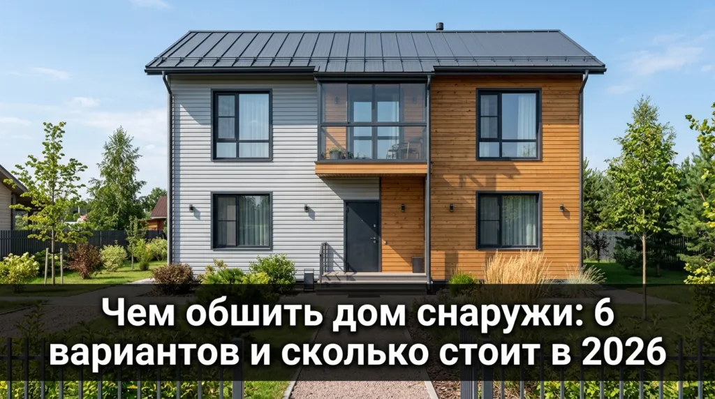 Чем обшить дом снаружи: 6 вариантов и сколько стоит в 2026