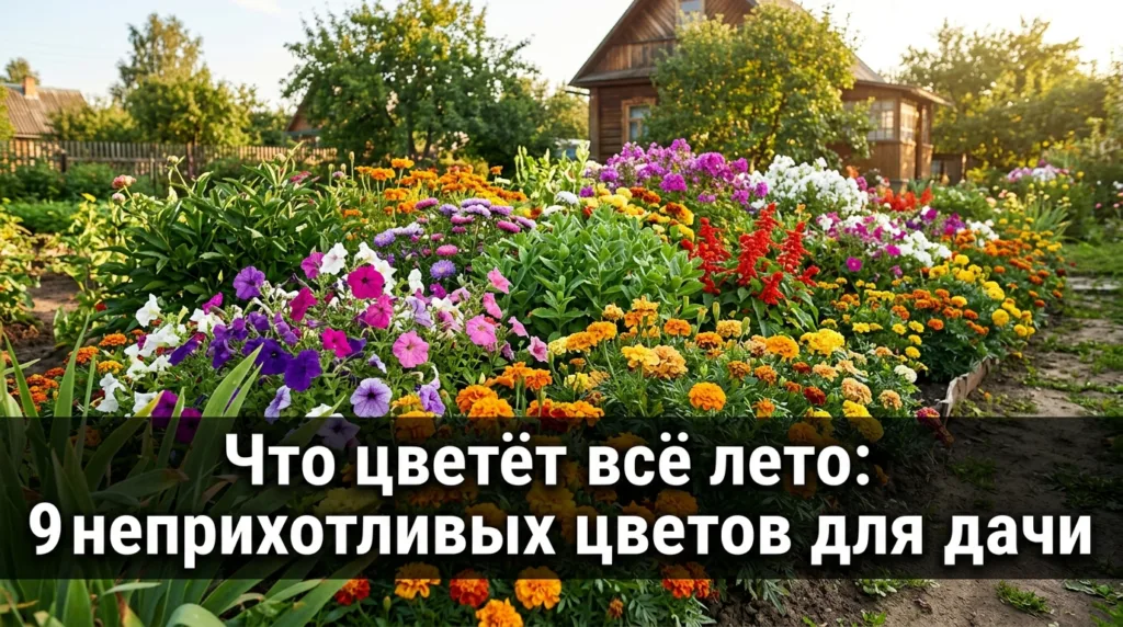 Что цветёт всё лето: 9 неприхотливых цветов для дачи