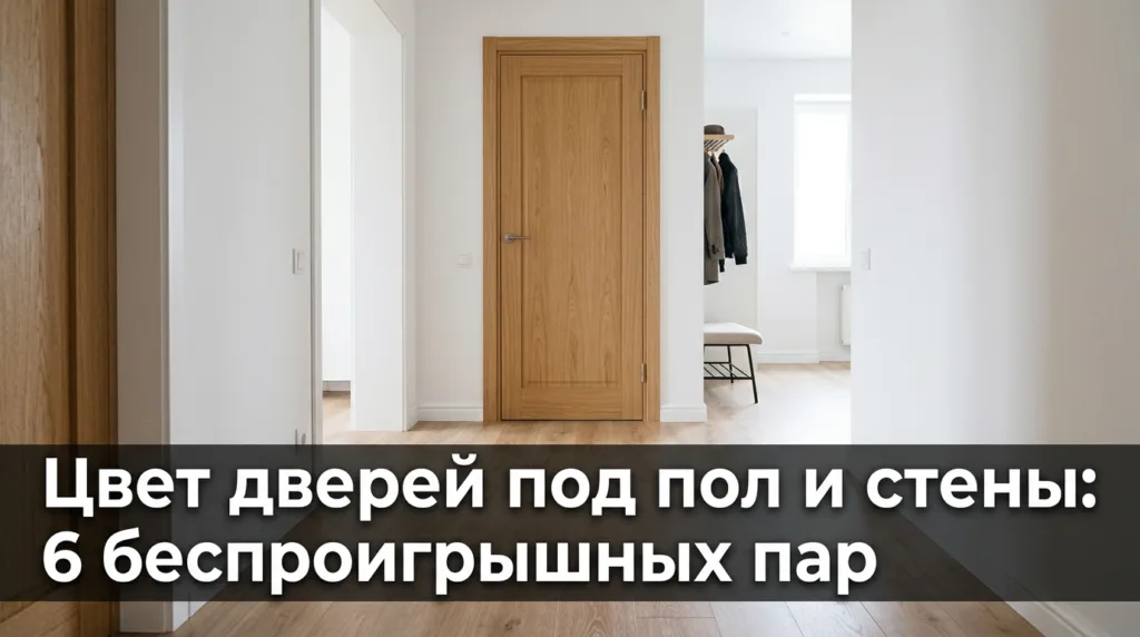 Цвет дверей под пол и стены: 6 беспроигрышных пар