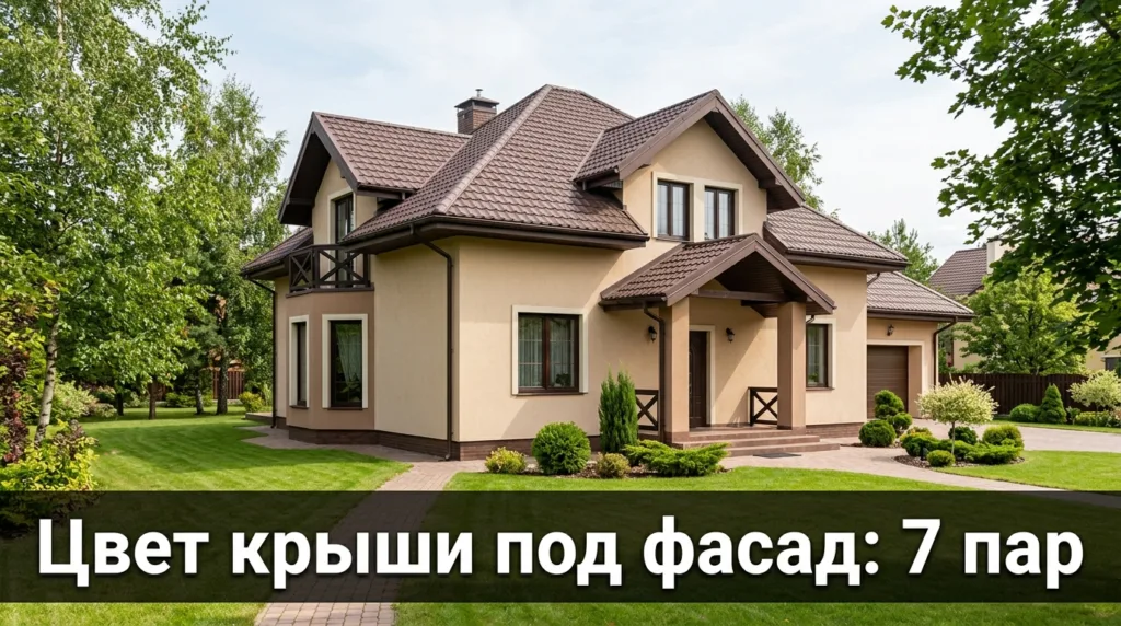 Цвет крыши под фасад: 7 удачных пар