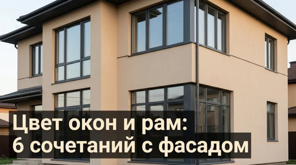 Цвет окон и рам: 6 сочетаний с фасадом, что не удешевят дом